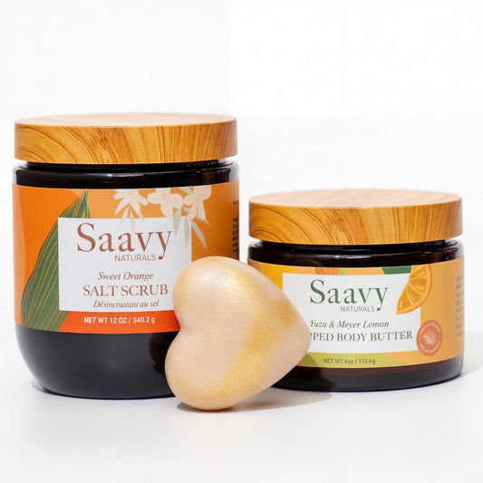 Saavy Naturals Citrus Glow Body Care Bundle