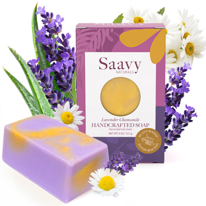 Lavender Chamomile Handcrafted Soap - view 2