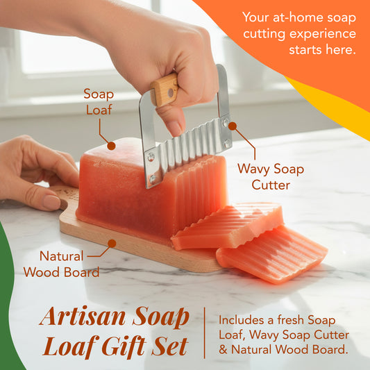 Mango Papaya 1 lb Handcrafted Artisan Soap Loaf Gift Set