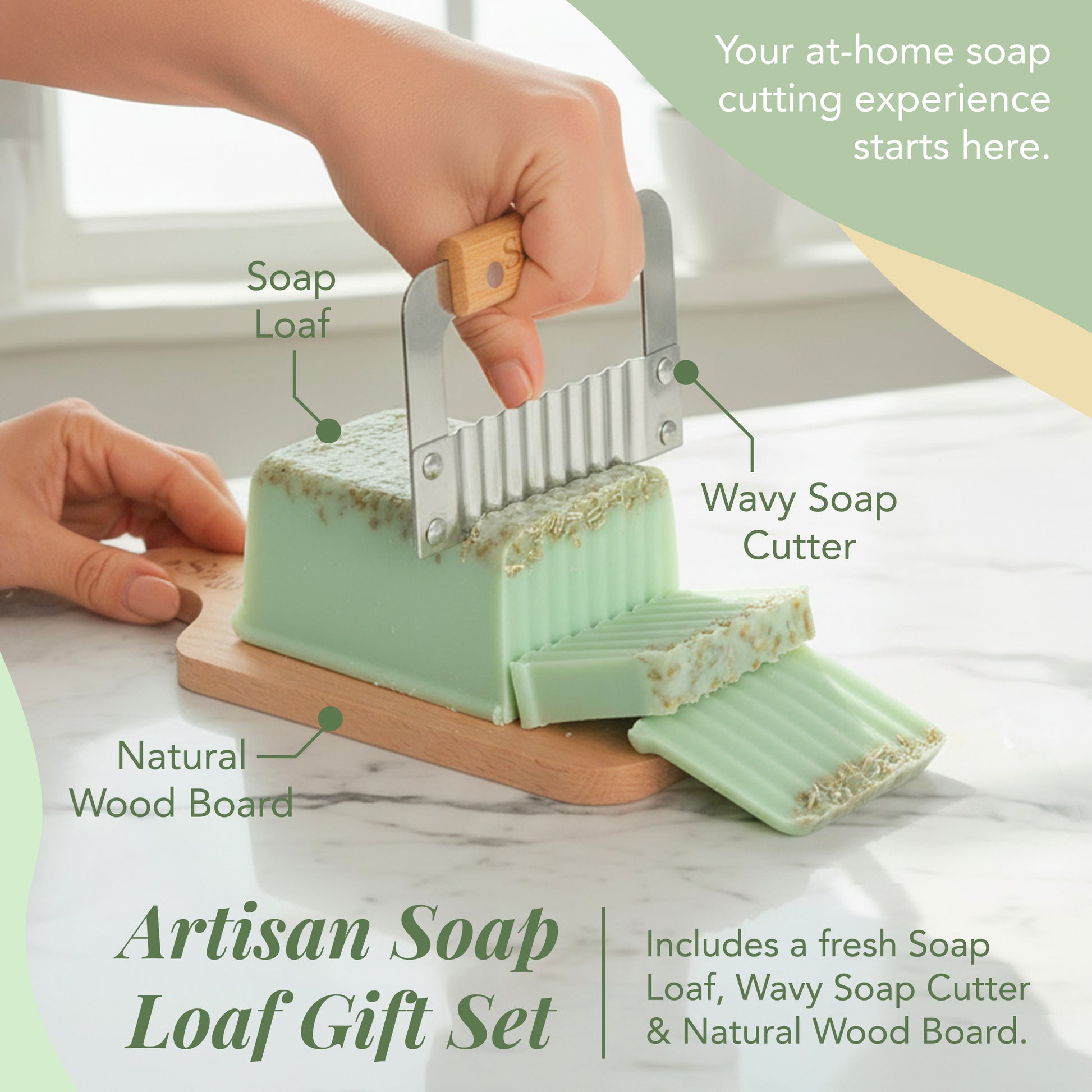 Minty Oat Luxury Soap Loaf - view 2