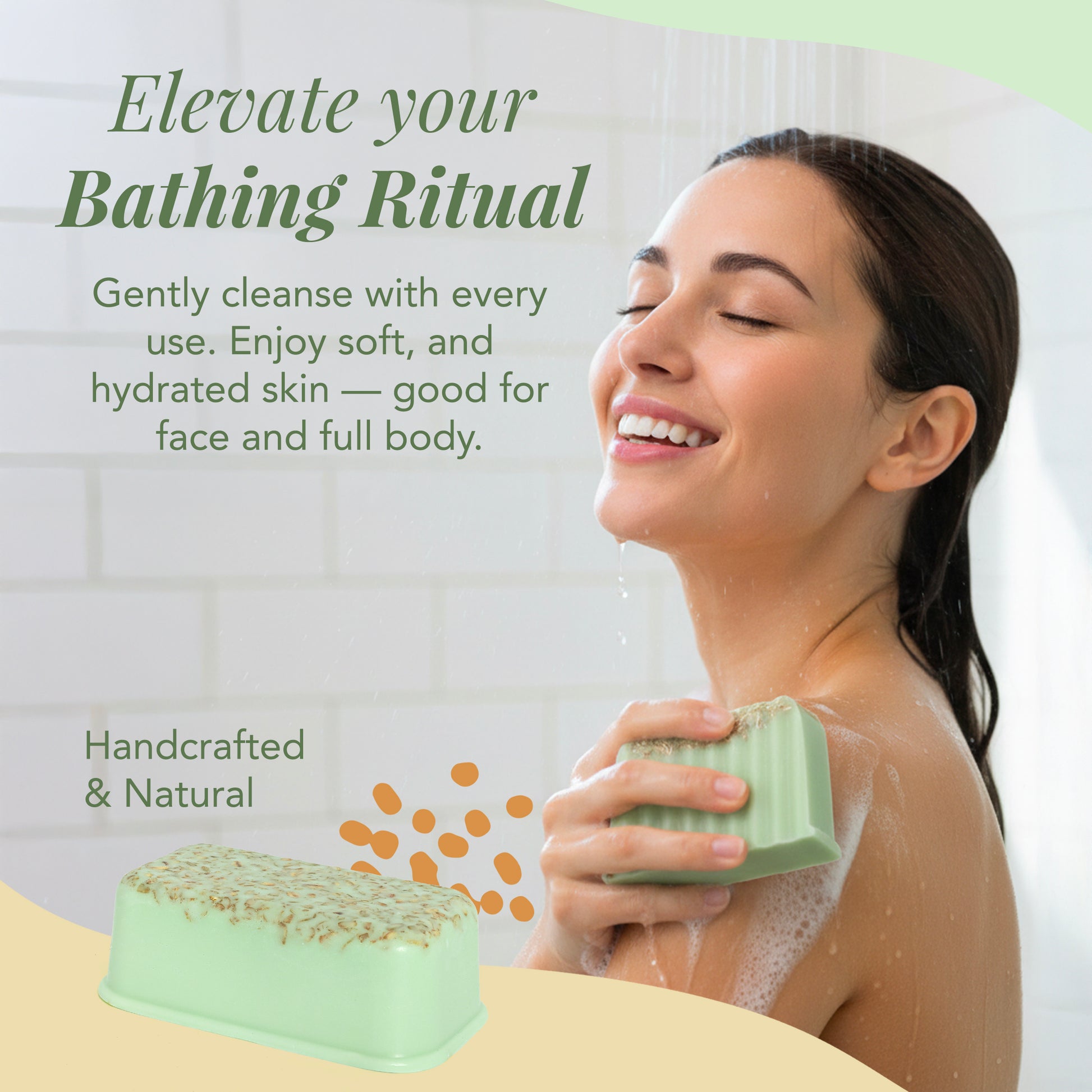 Minty Oat Luxury Soap Loaf - view 3