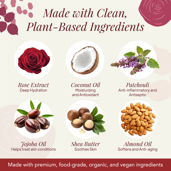 Patchouli Rose 1 lb Handcrafted Artisan Soap Loaf Gift Set