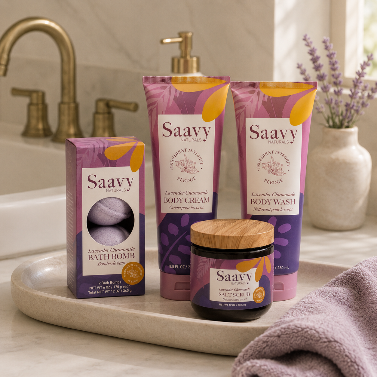 The Smooth in One Shower Set - Lavender Chamomile