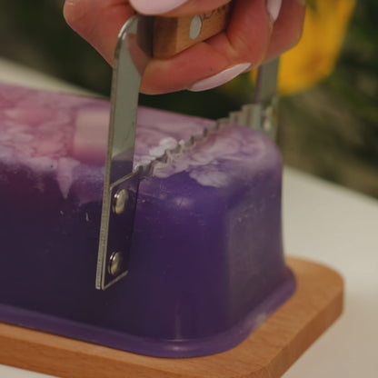 Plumeria Violet 1 lb Handcrafted Artisan Soap Loaf Gift Set
