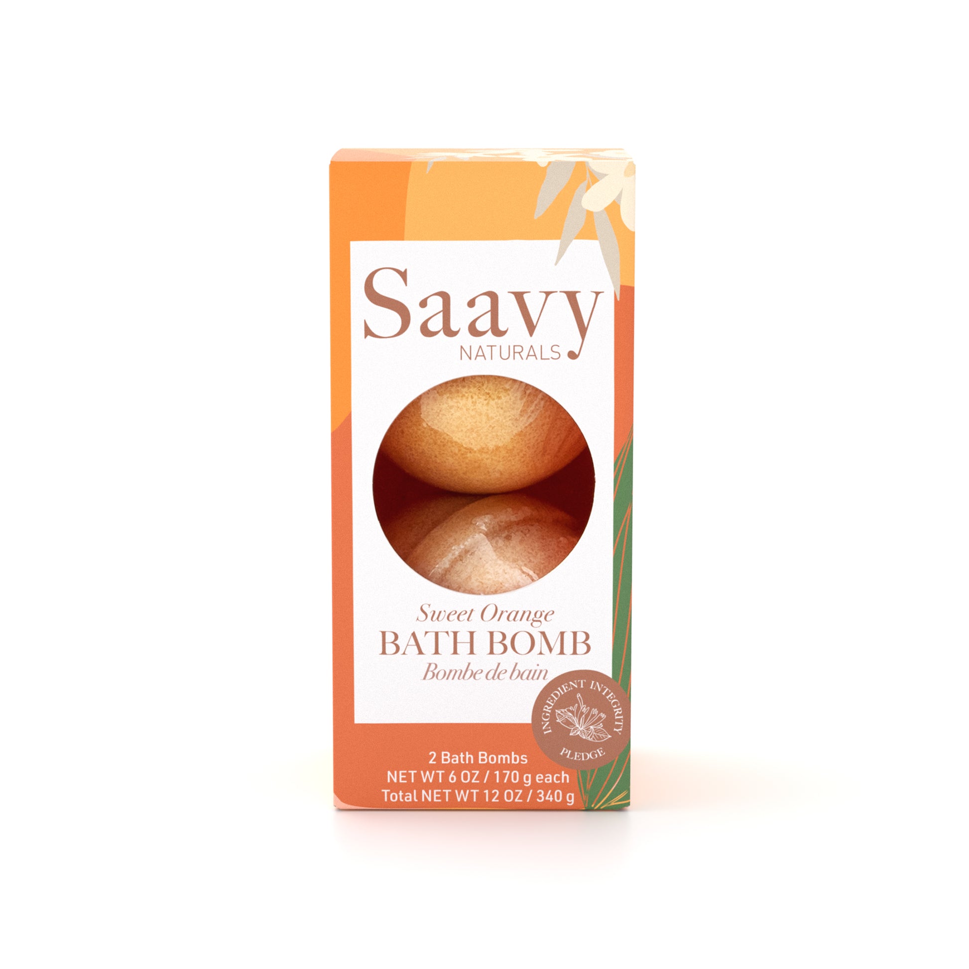 Sweet Orange Bath Bomb Duo