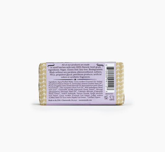 Saavy Naturals Baby Handcrafted Bar Soap - back